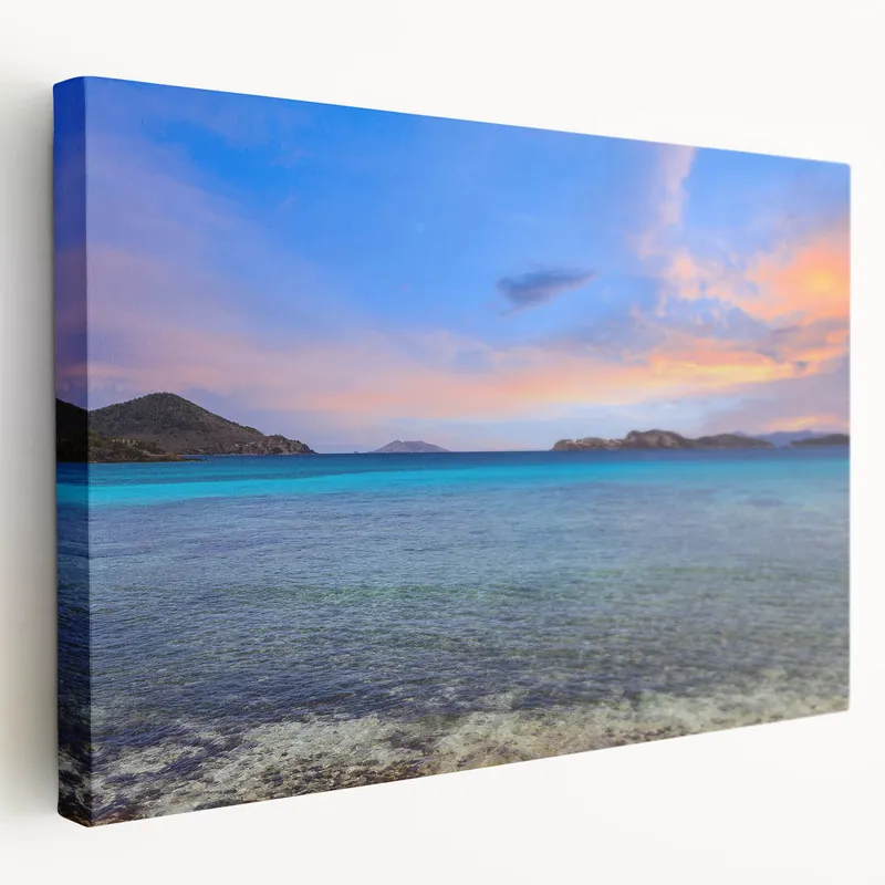Money Back Guarantee Charlotte Skyline Prints - Coastal Serenity Ocean and Sky North Carolina Art