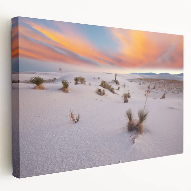 Top Rated White Sands Wall Decor – Stunning New Mexico Desert Sunset Scenic Art