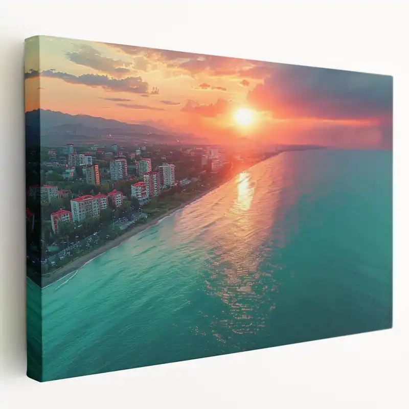 Sochi Photography Prints - Scenic Sochi Landscape Art of Sunset Coastline Super Sale