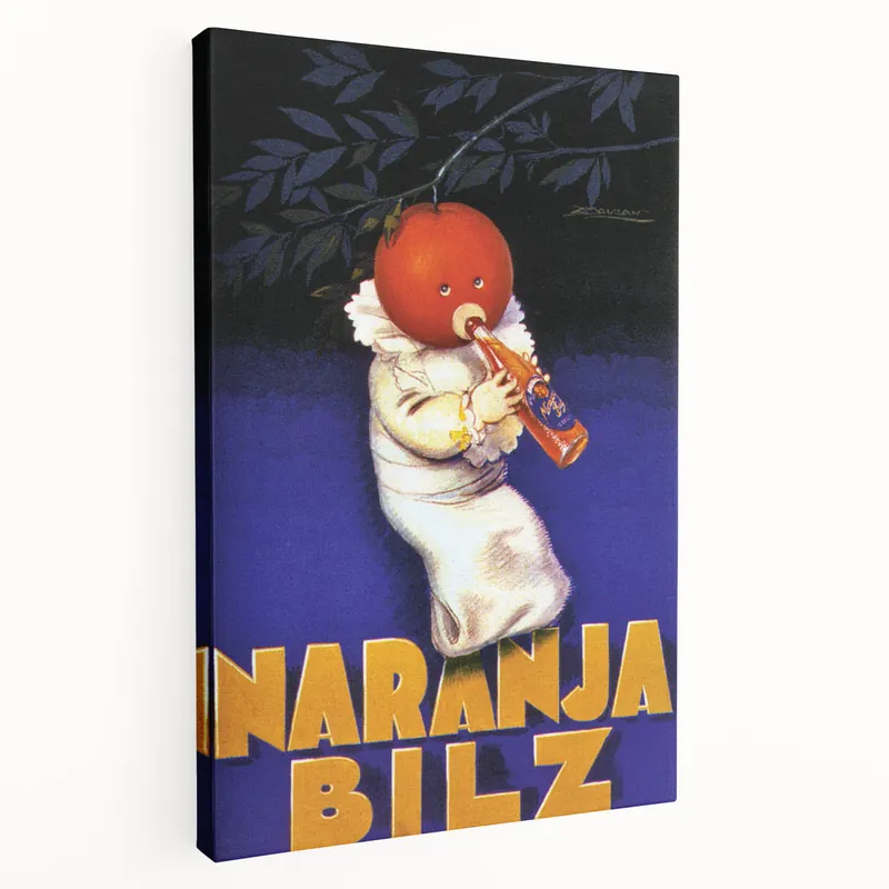 Vintage Naranja Bilz Advertising Poster – Retro Wall Art for Your Home Buy Today