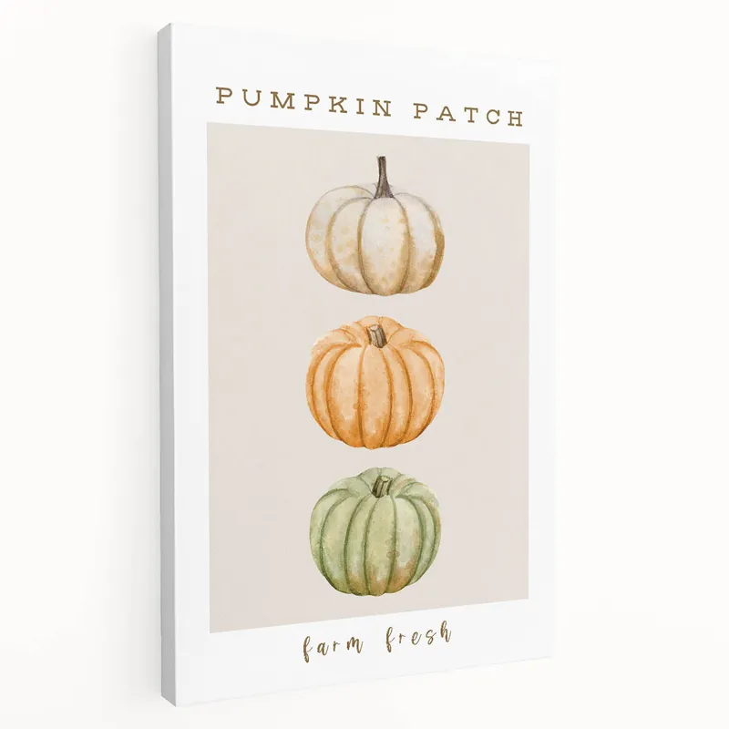 While Supplies Last Rustic Pumpkin Patch Fall Wall Art – Autumn Canvas Art & Decor