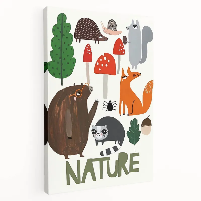 Woodland Animals Nursery Wall Art - Framed Baby Art Prints Latest