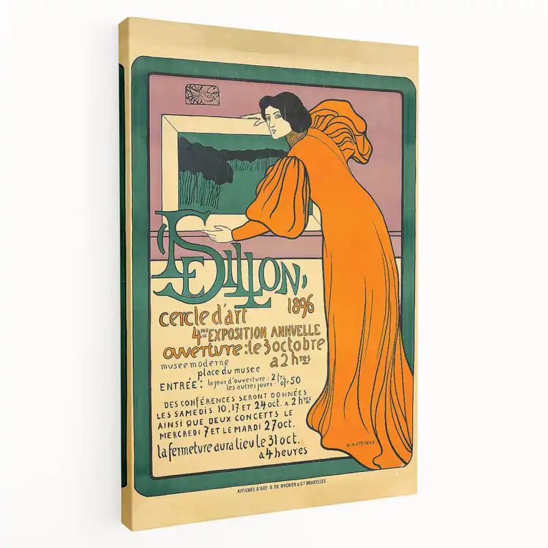 Wholesale Vintage Art Exhibition Poster – Dillon Cercle d'Art 1896