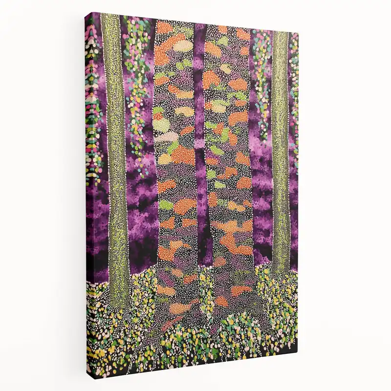 Vibrant Forest Essence – Abstract Tree Canvas & Framed Art Flash Sale