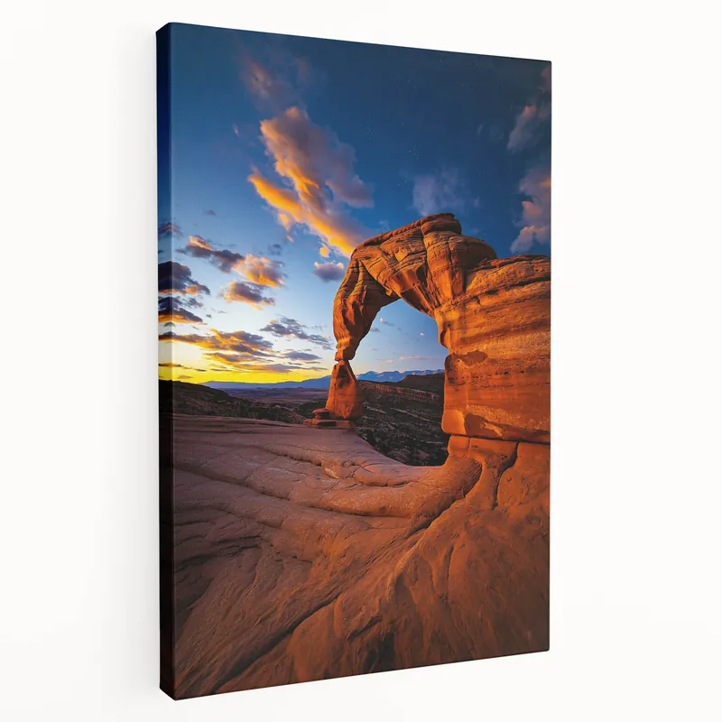 Desert Canvas Prints - Mesmerizing Desert Wall Art with Sunset Arch Special Offer