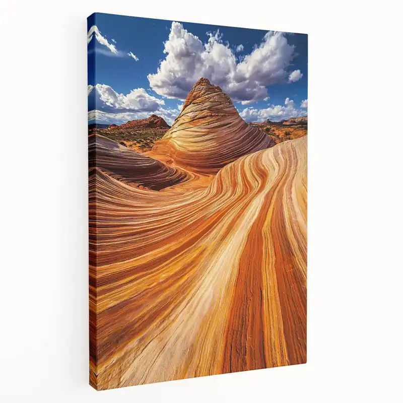 Last Chance Vivid Sandstone Waves - Desert Landscape Art Print