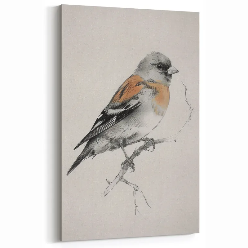 Factory Price Vivid Finch Artwork - Animal Canvas Prints for Home Decor
