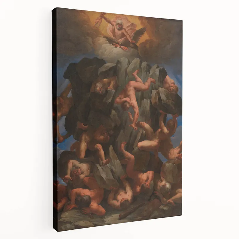 Baroque and Rococo Wall Art - The Fall of the Titans - Classic Print Crafted