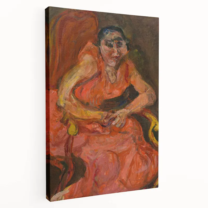 Expressionist Woman in Pink – Bold Figurative Wall Art Place Order