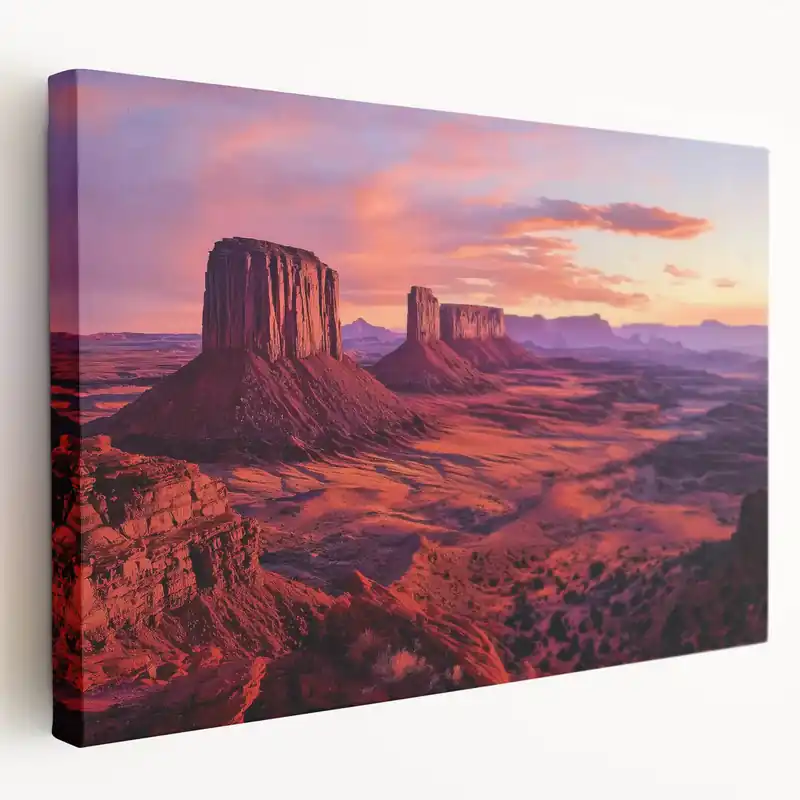 Majestic Desert Landscape Wall Art - Monument Valley Sunset Don’t Miss Out
