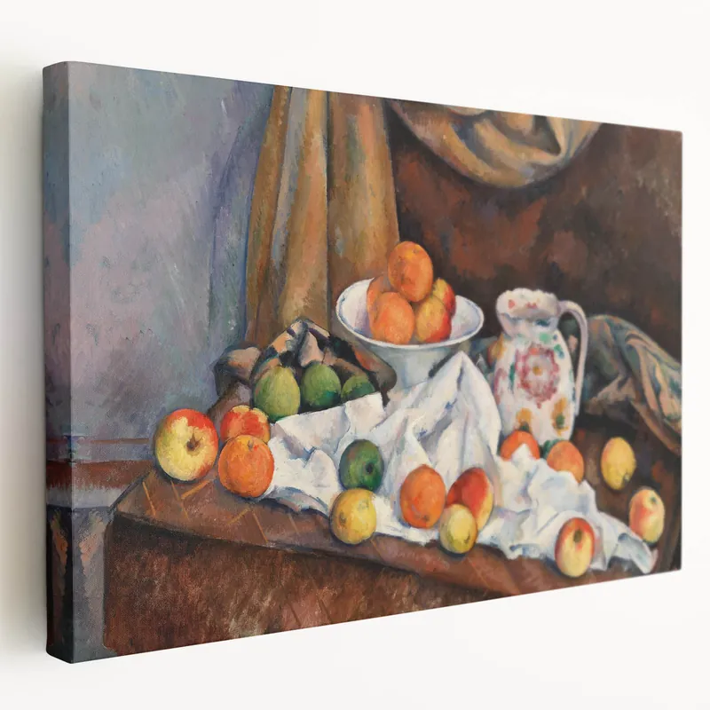 Paul Cézanne Still Life - Impressionist Fruit and Vase Wall Art Print Buy Today