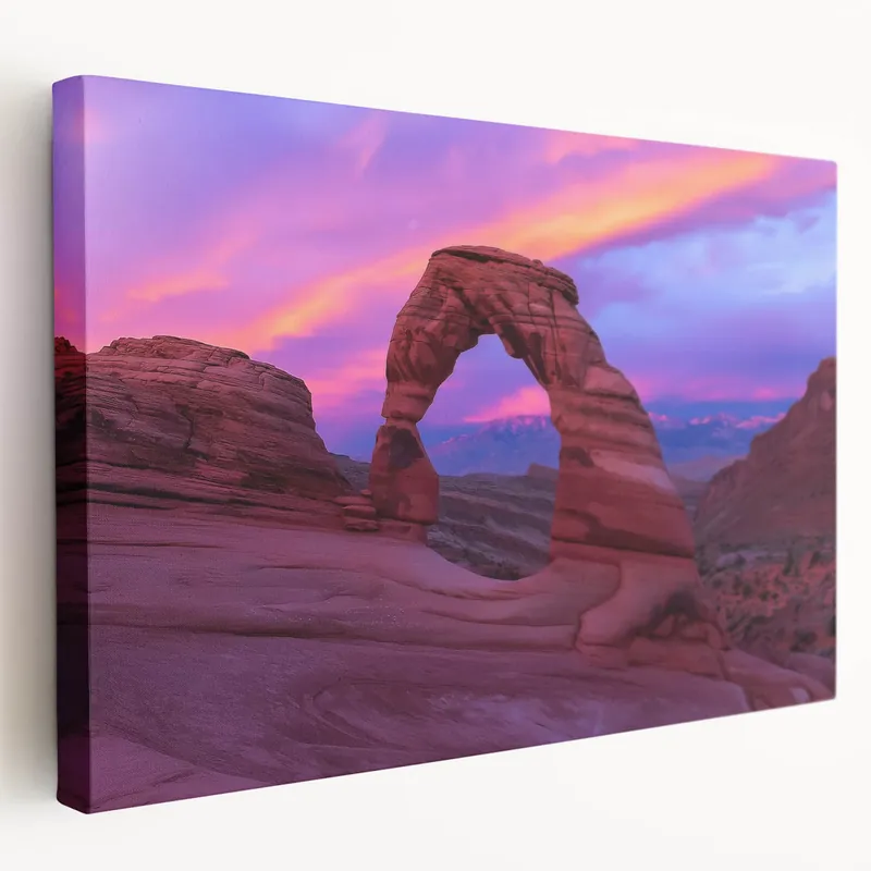 In Demand Sunset Canyon Wall Art - Vibrant Canyon Canvas Prints for Home Decor