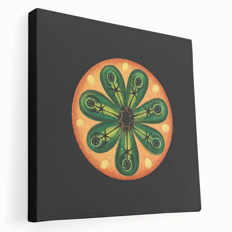 Warranty Included Modern Wall Art: Colorful Marine Life Illustration