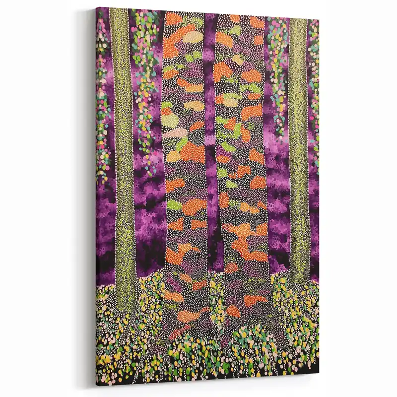 Contemporary Abstract Floral Art - Colorful Botanical Wall Decor Limited Time