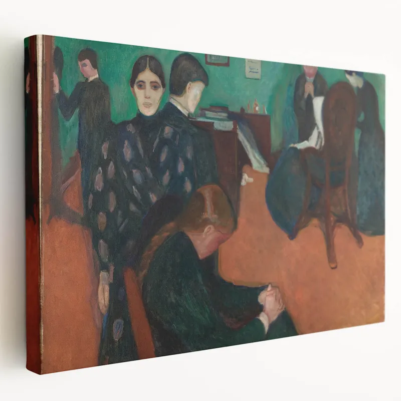 Expressionist Art: "Death in the Sickroom" Modern Expressionism Wall Art Clearance