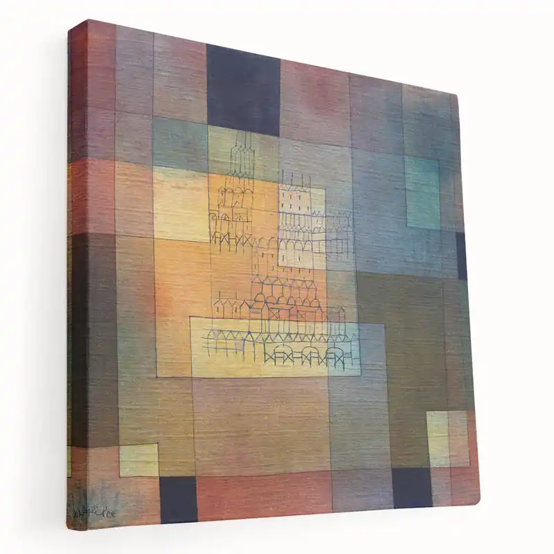 Exclusive Offer Modern Wall Art - Abstract Geometric Architecture in Warm Tones