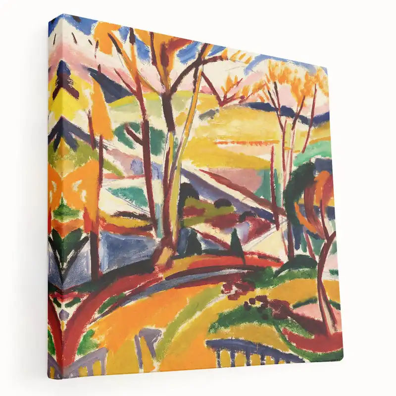 Modern Wall Art Print - Abstract Valley Scene - Contemporary Decor Piece Mega Sale