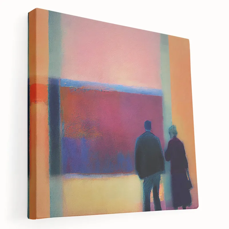 Limited Time Modern Figurative Abstract Art - Vibrant Colors on Canvas Wall Decor