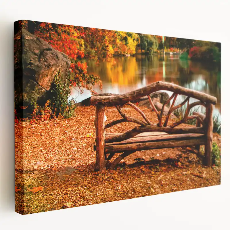 Central Park Wall Art - Autumn Leaves Scenic Photography Canvas Print Don’t Miss Out