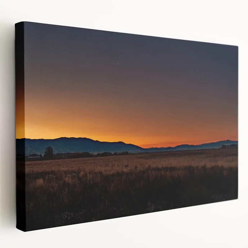 Worldwide Shipping Montana Acrylic Art - Sunset Horizon Landscape Custom Photography Art