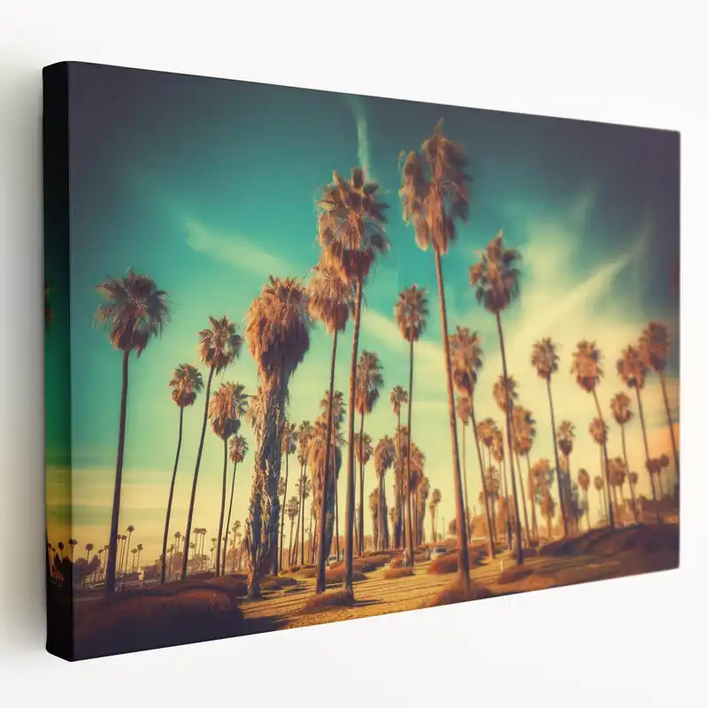 Place Order Santa Monica Palm Trees Art - Iconic California Coastal Photography Print