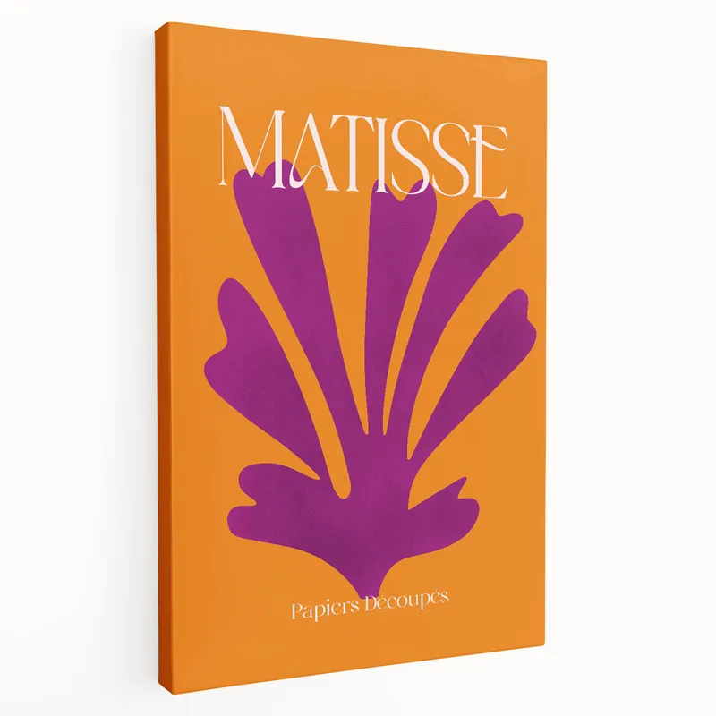 Top Rated Modern Wall Decor – Contemporary Canvas Art Inspired by Matisse’s Cutouts