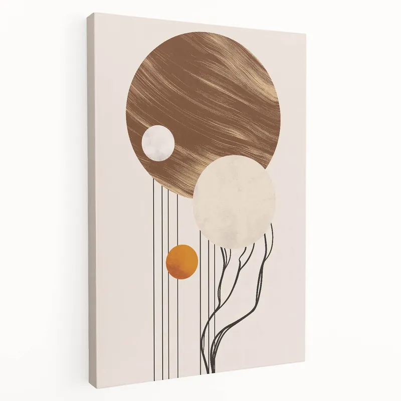 Artistic Bohemian Wall Art | Eclectic Boho Decor Canvas for Chic Interiors Free Shipping