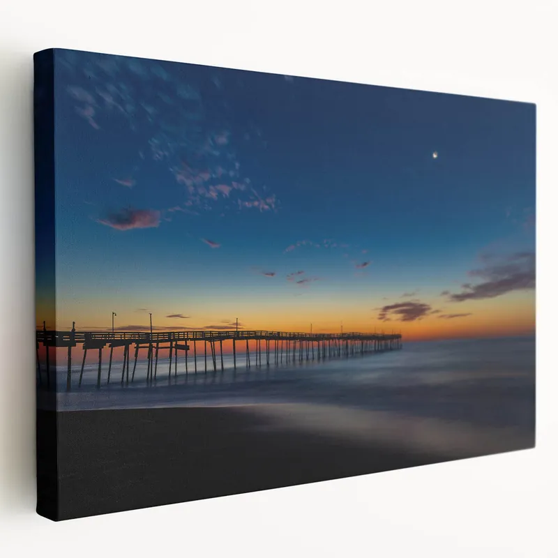 While Supplies Last Outer Banks Photography – Cape Hatteras Pier at Twilight Coastal Print