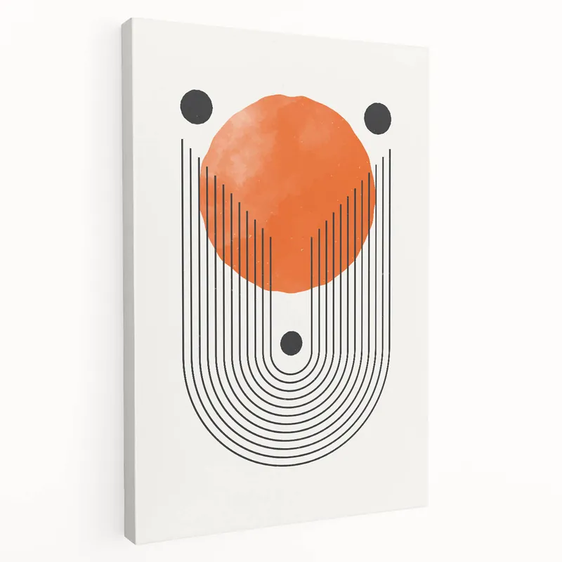 Best Choice Boho Wall Art | Geometric Arch and Circle Print | Modern Boho Canvas
