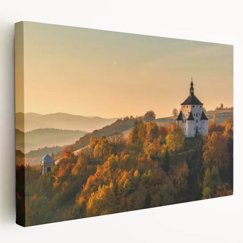 Hot Picks Slovakia Wall Art – Autumn Castle in Slovakia Landscape Prints