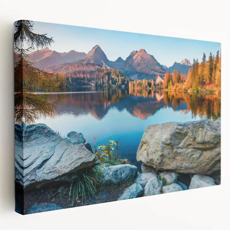 Scenic Slovakia Artwork – Autumn Mountains and Lake Slovakia Prints Holiday Sale