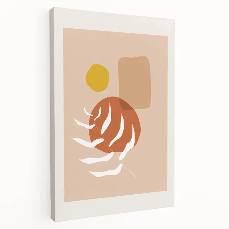 Boho Abstract Wall Art | Earthy Tones Canvas | Modern Geometric Design In Demand