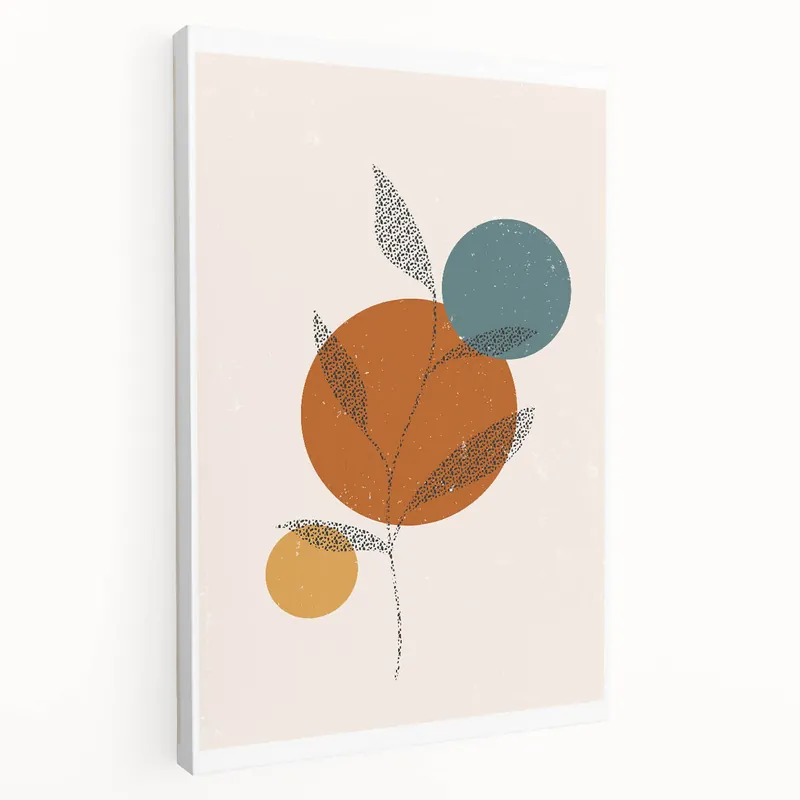 High Quality Boho Chic Leaf Art Print | Eclectic Bohemian Wall Art | Abstract Design
