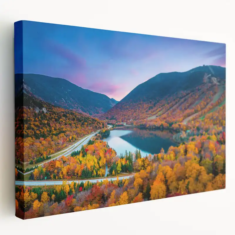 Exclusive Offer New Hampshire Landscape Art - White Mountains Autumn Scenic Canvas