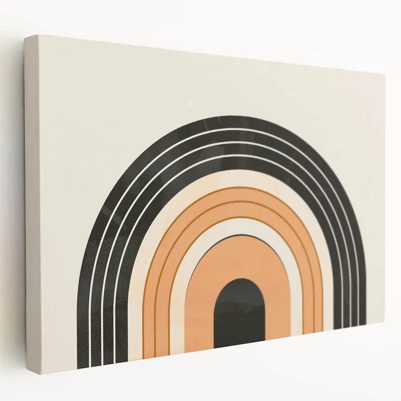 Boho Wall Art - Minimalist Geometric Arch Bohemian Canvas Decor Price Drop