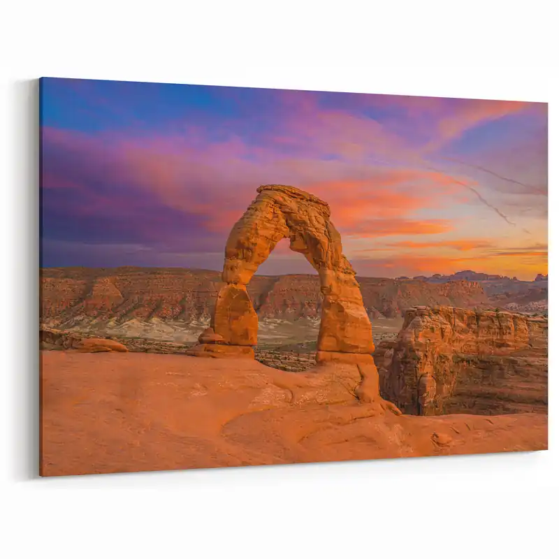Price Cut Arches National Park Wall Art - Delicate Arch Utah Sunset Landscape