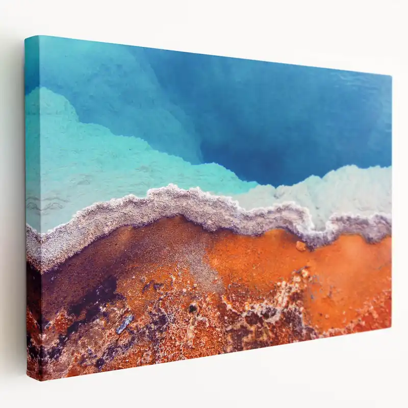 Yellowstone Scenic Art – Geothermal Spring Abstract Nature Photography Affordable