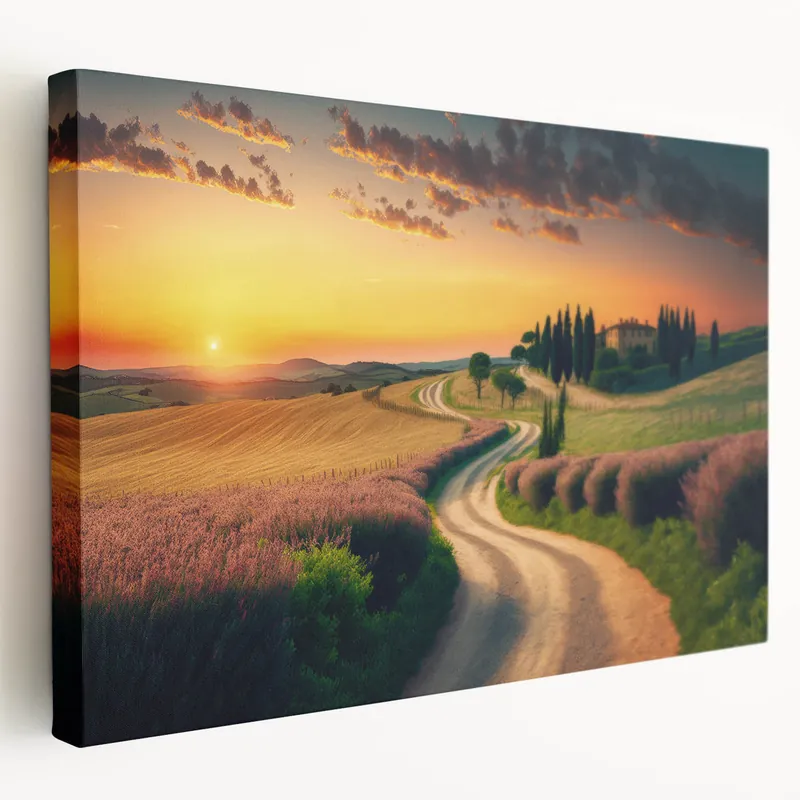 Hot Deal Tuscany Wall Art - Scenic Tuscan Landscape Print for Home Decor