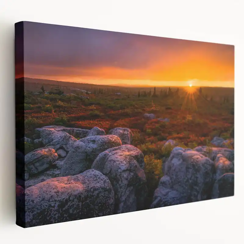Wholesale West Virginia Sunset Landscape Art - Vibrant Framed Canvas Prints
