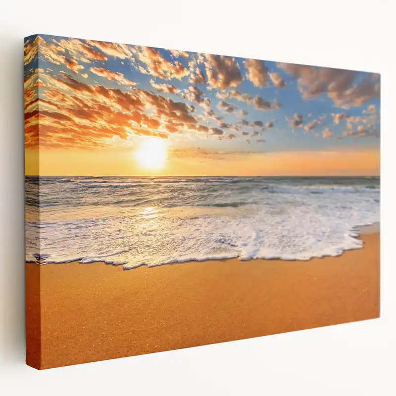 Trending Oahu Wall Art – Stunning Sunset Beach Print for Tropical Island Decor