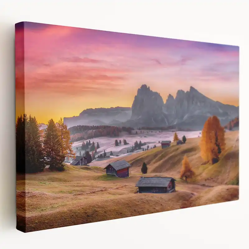 Premium Dolomites Wall Art - Italian Alps Art Print of Mountain Landscape