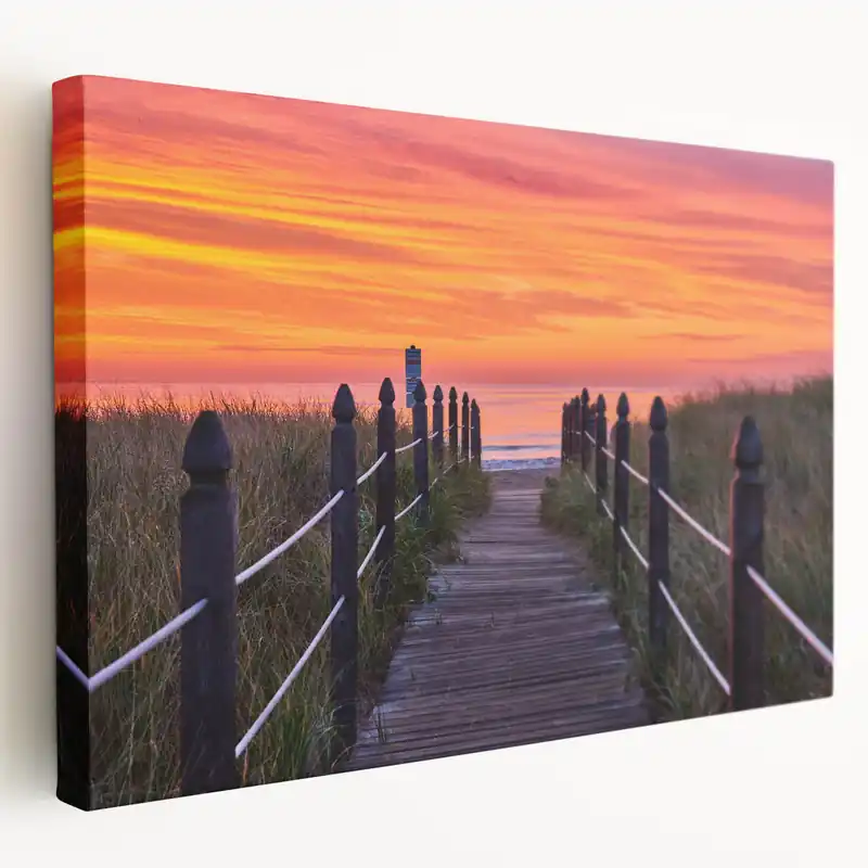 Wellington Coastal Sunset Art - Pathway to the Beach Photography Print Warranty Included