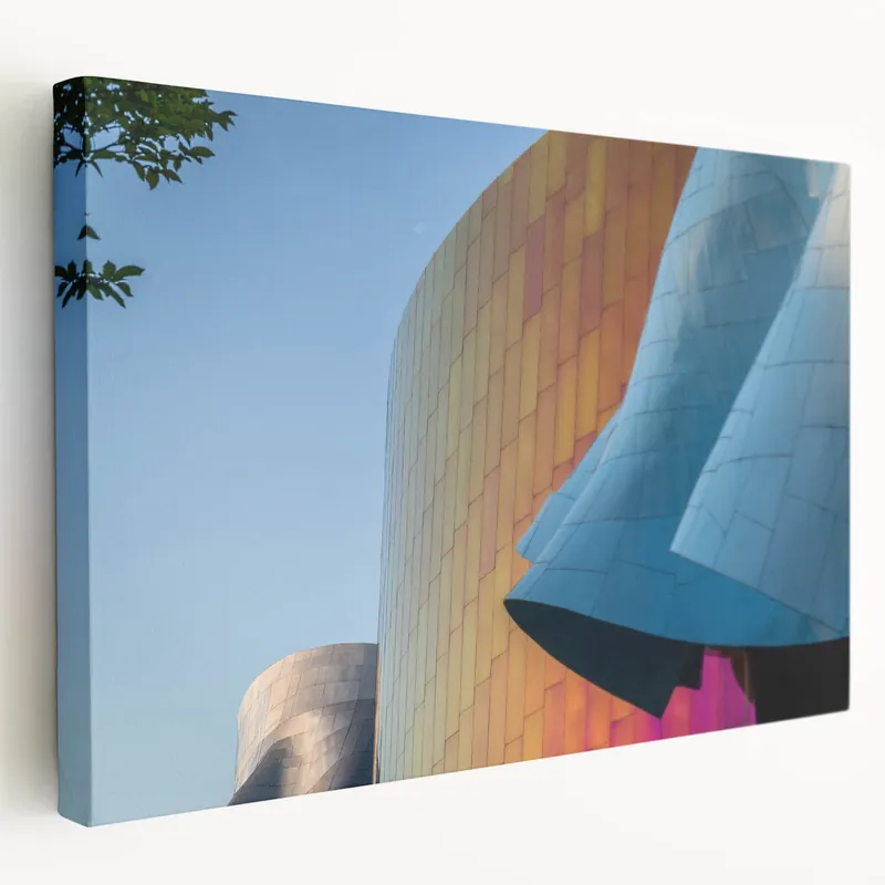 Final Sale Seattle Wall Art - Colorful Museum of Pop Culture Architecture Print