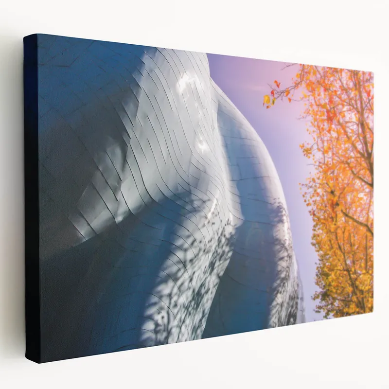 Direct From Factory Stunning Seattle Skyline Art with Vibrant Autumn Tree - Cityscape Photography