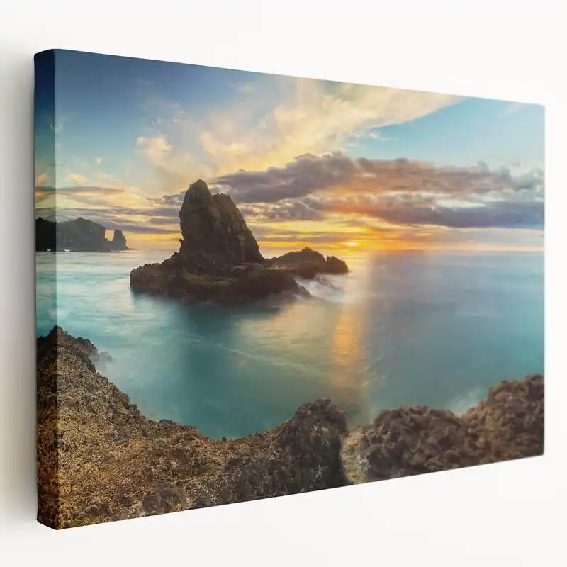 Coastal New Zealand Art - West Coast Sunset Seascape Canvas Print Wholesale