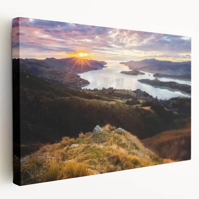 Scenic Canterbury Sunrise Art - New Zealand Landscape Photography Print Best Price