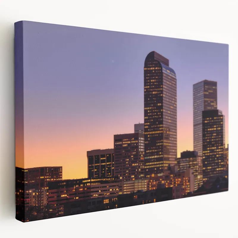 Hot Deal Denver Skyline Art - Stunning Mile High Cityscape Prints for Wall Decor