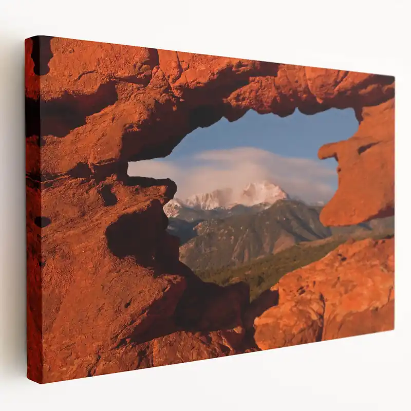 Colorado Springs Wall Art - Pikes Peak & Garden of the Gods Canvas Print Brand New
