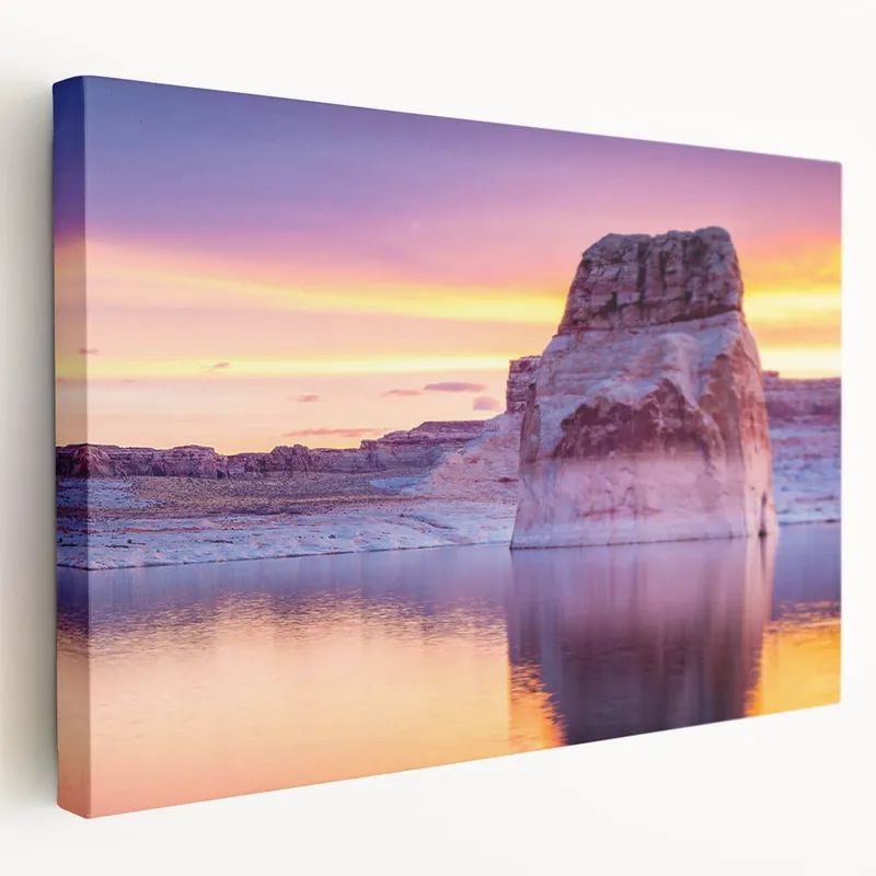 Golden Sunset at Lake Powell – Arizona Scenic Canvas & Photography Prints Trending