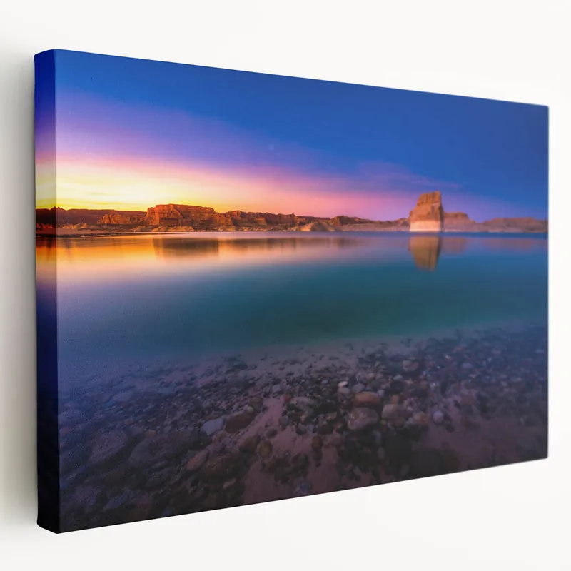 Tranquil Sunset at Lake Powell – Arizona Scenic Canvas & Art Prints Flash Sale